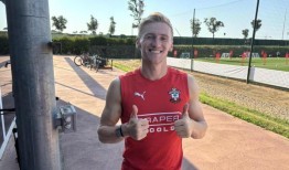 我们和南安普顿的弗林·唐斯一起训练了一天