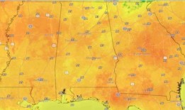 阿拉巴马州今天气温将达到三位数
