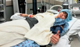 妮娜·杜波夫(Nina Dobrev)在自行车事故中受伤后接受了手术