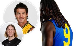 西海岸伟大的本·考辛斯和尼克·奈塔努伊在老鹰队的9号跳投哈利·里德面前打开了空位